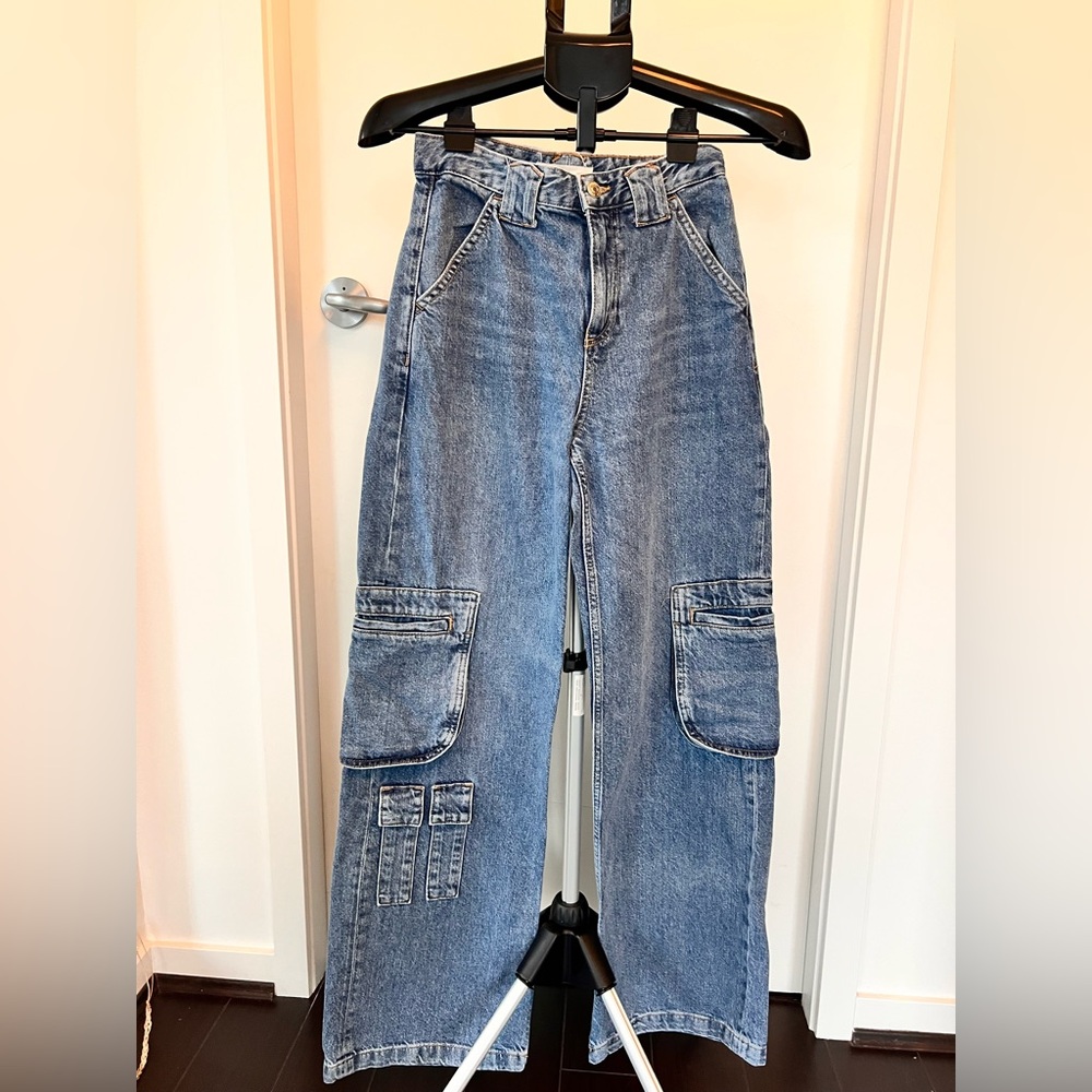 MNG Light Blue Denim Jeans - Picture 1 of 6